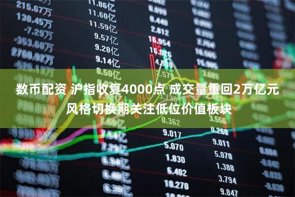 数币配资 沪指收复4000点 成交量重回2万亿元 风格切换期关注低位价值板块